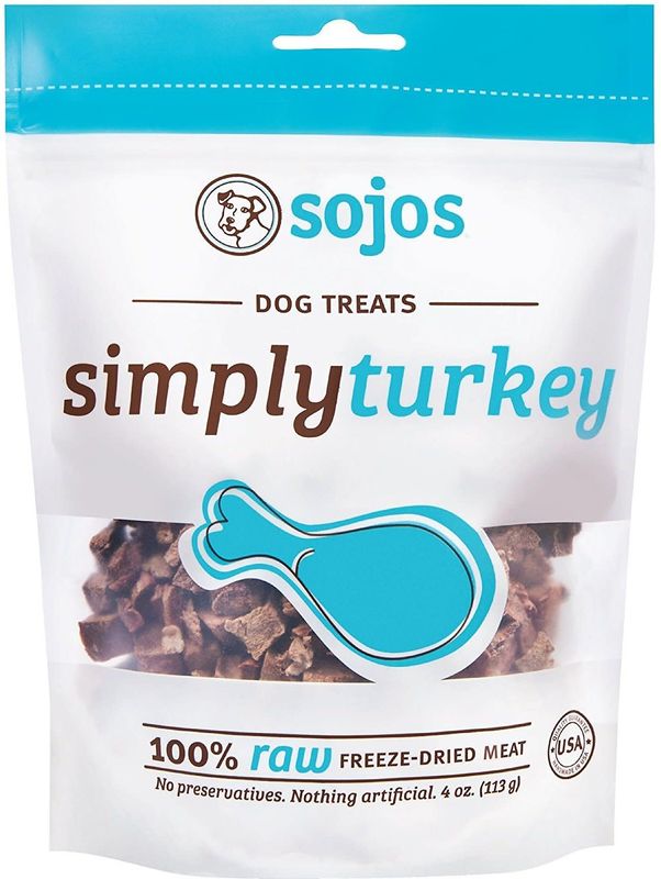 Sojos Simply Turkey Freeze-Dried Dog Treats 4-oz