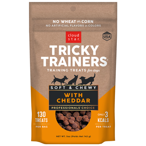 Cloud Star Tricky Trainers Soft &amp; Chewy with Cheddar Training Dog Treats 5-oz