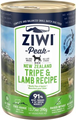 Ziwi Peak Tripe &amp; Lamb Recipe Canned Wet Dog Food 13.75-oz