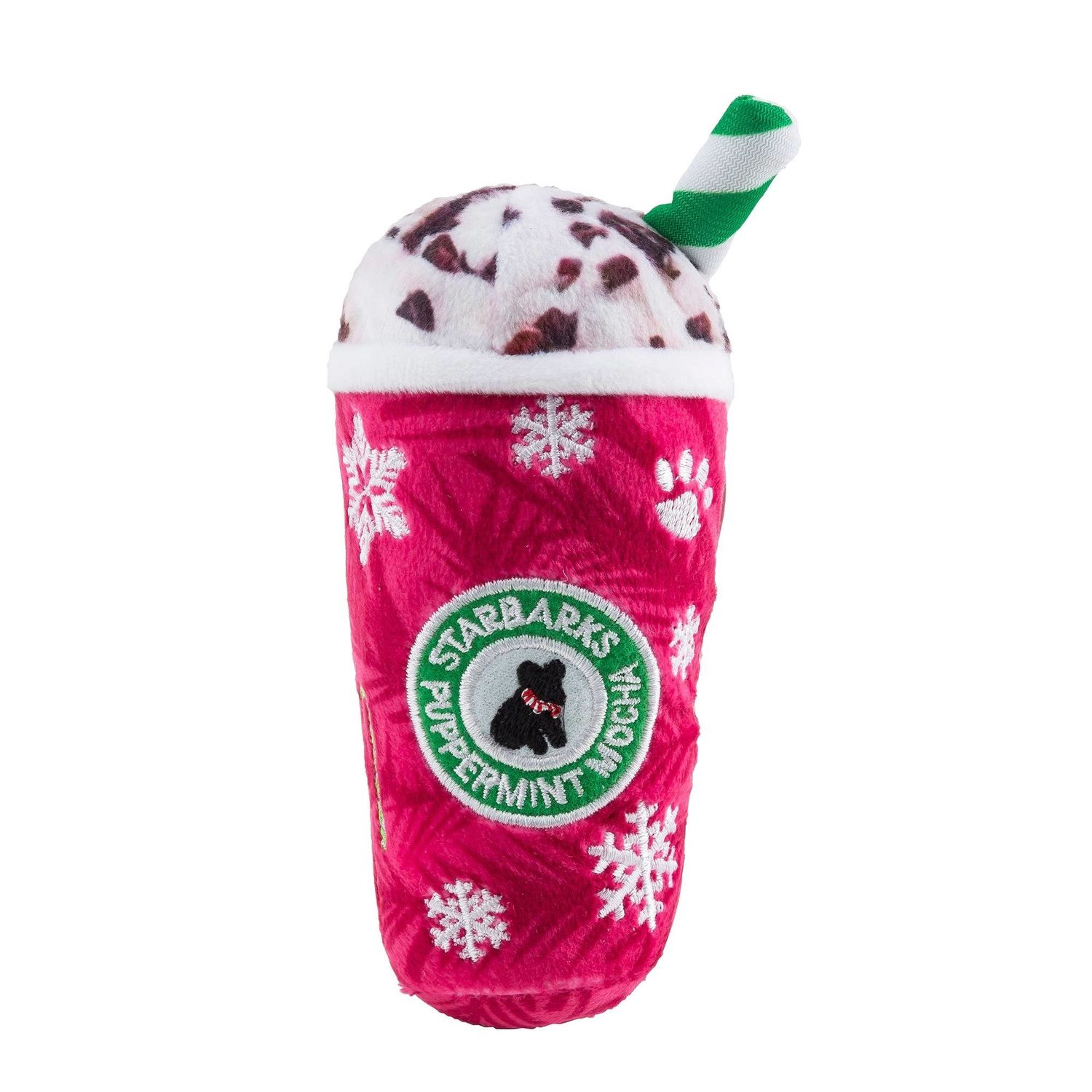 Haute Diggity Dog Starbarks Original Puppermint Mocha Plush Dog Toy Large