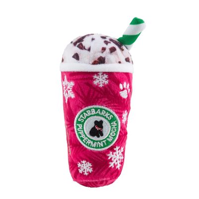 Haute Diggity Dog Starbarks Original Puppermint Mocha Plush Dog Toy Large