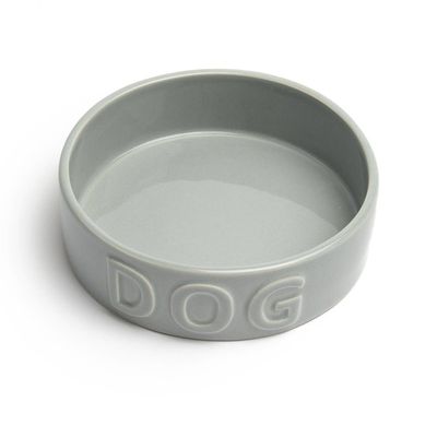 Park Life Designs Classic Dog Grey Pet Bowl Medium