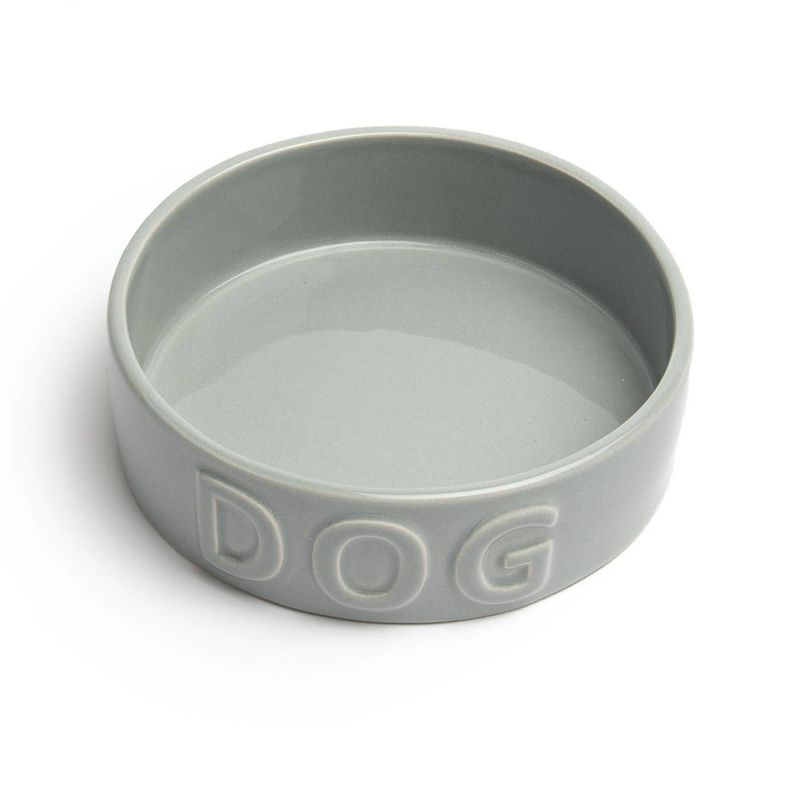 Park Life Designs Classic Dog Grey Pet Bowl Medium