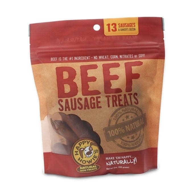 Happy Howie's 4" Beef Sausage Bakers Dozen Dog Treats (13 count)