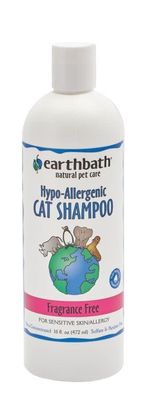 Earthbath Hypo-Allergenic Fragrance-Free Cat Shampoo 16-oz