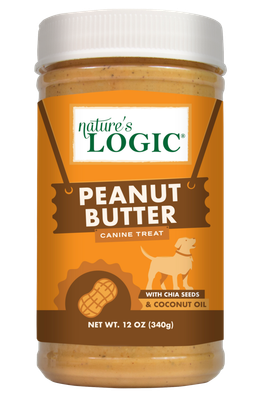 Nature&#39;s Logic Canine Peanut Butter Dog Treat 12-oz