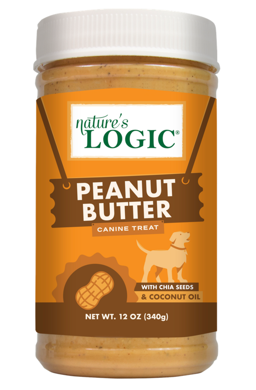 Nature&#39;s Logic Canine Peanut Butter Dog Treat 12-oz