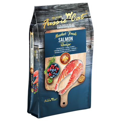 Fussie Cat Market Fresh Grain-Free Salmon Meal Recipe Dry Cat Food 2-lb
