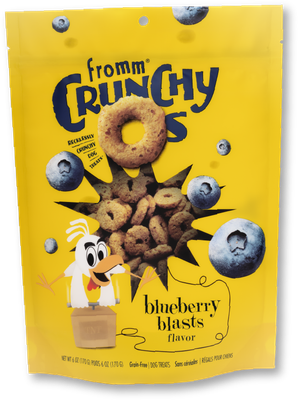 Fromm Crunchy O&#39;s Blueberry Blasts Dog Treats 6-oz