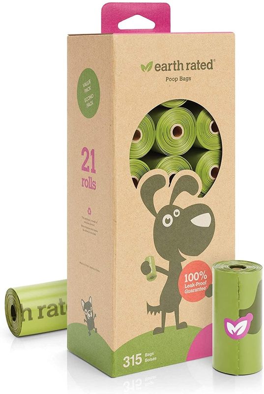 Earth Rated Lavender Scented Dog Waste Bags 21-Rolls, 315-Bags