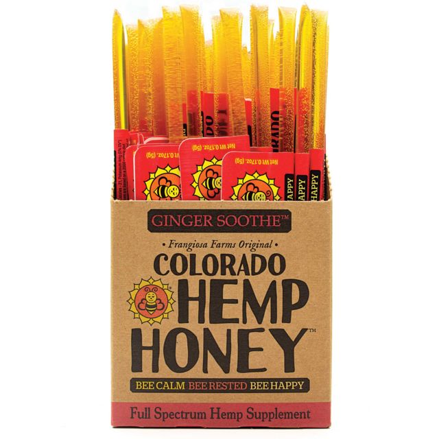 Colorado Hemp Honey Ginger Soothe Sticks Full Spectrum Hemp Supplement