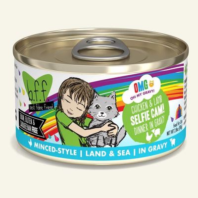 Weruva BFF OMG Chicken &amp; Lamb Selfie Cam! Canned Wet Cat Food 2.8-oz
