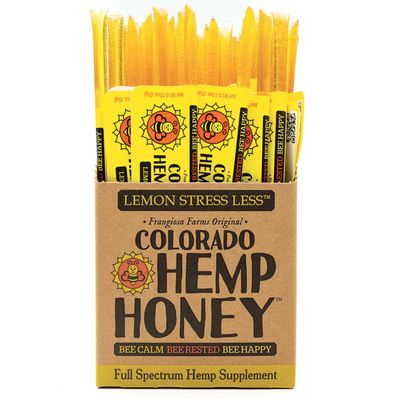 Colorado Hemp Honey Lemon Stress Less Sticks Full Spectrum Hemp Supplement