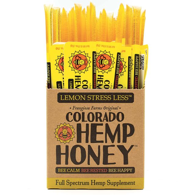 Colorado Hemp Honey Lemon Stress Less Sticks Full Spectrum Hemp Supplement