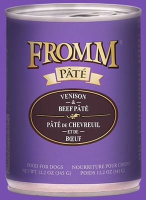 Fromm Venison &amp; Beef Pate Canned Wet Dog Food 12.2-oz