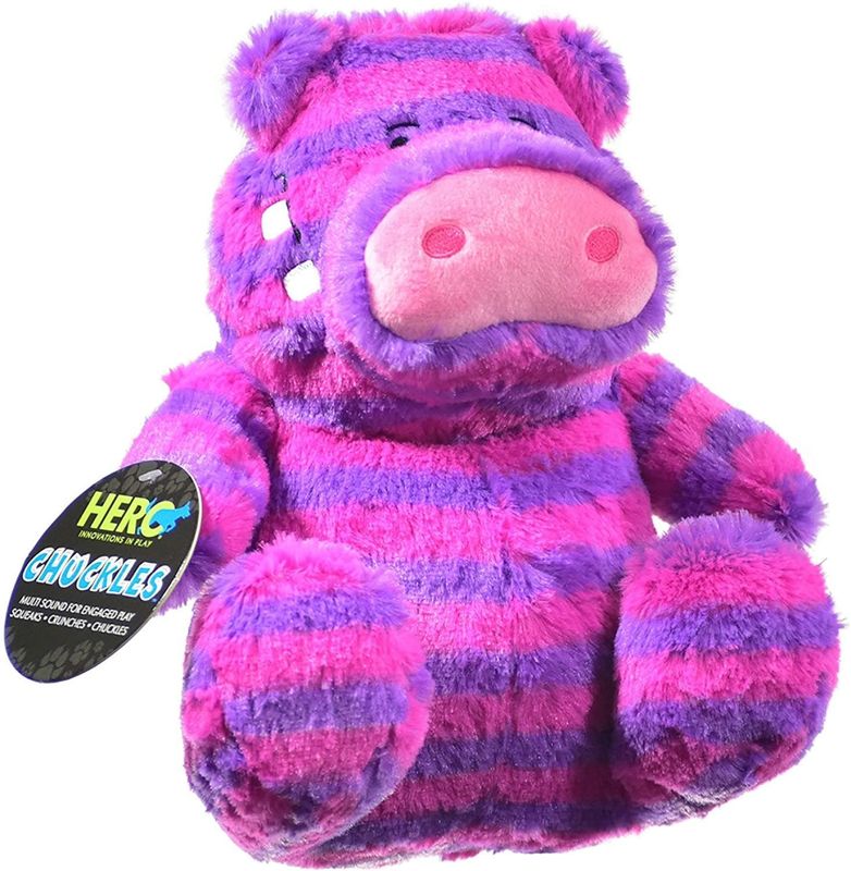 Hero Chuckles Hippo Plush Dog Toy
