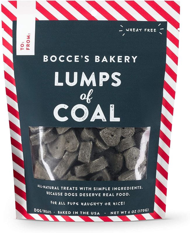 Bocce&#39;s Bakery Lumps of Coal Dog Soft &amp; Chewy Treats 6-oz