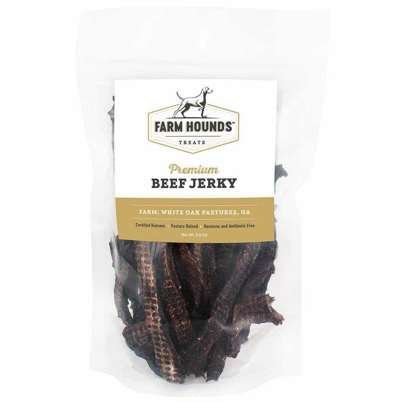 Farm Hounds Premium Beef Jerky Dog Treats 3.5-oz
