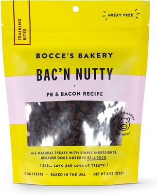 Bocce&#39;s Bakery Bac N&#39; Nutty Training Bites Dog Training Treats 6-oz