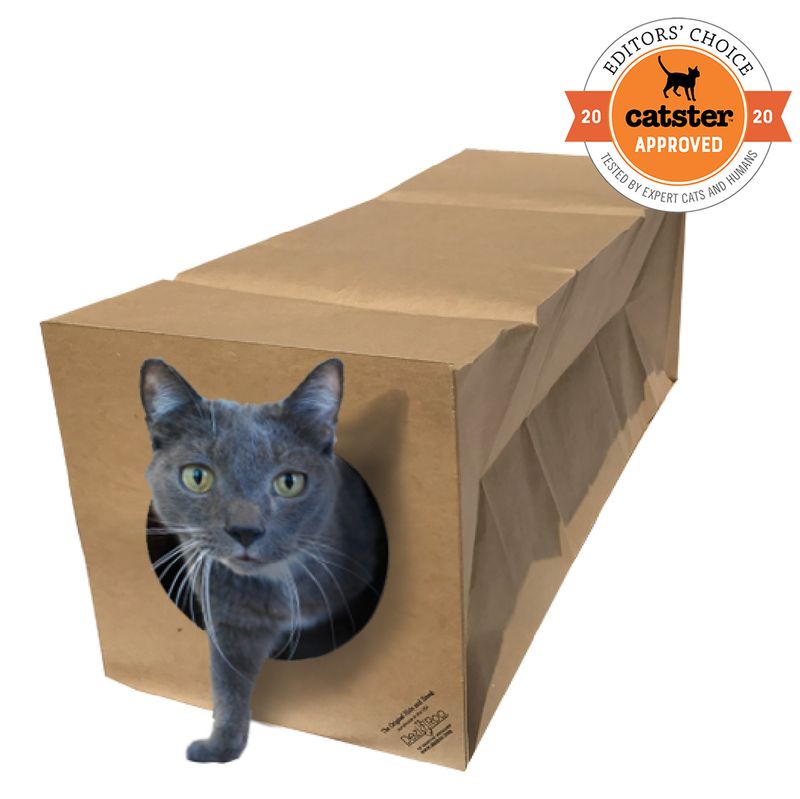 Dezi &amp; Roo Hide and Sneak Unique Cat Toy Tunnel -The Original