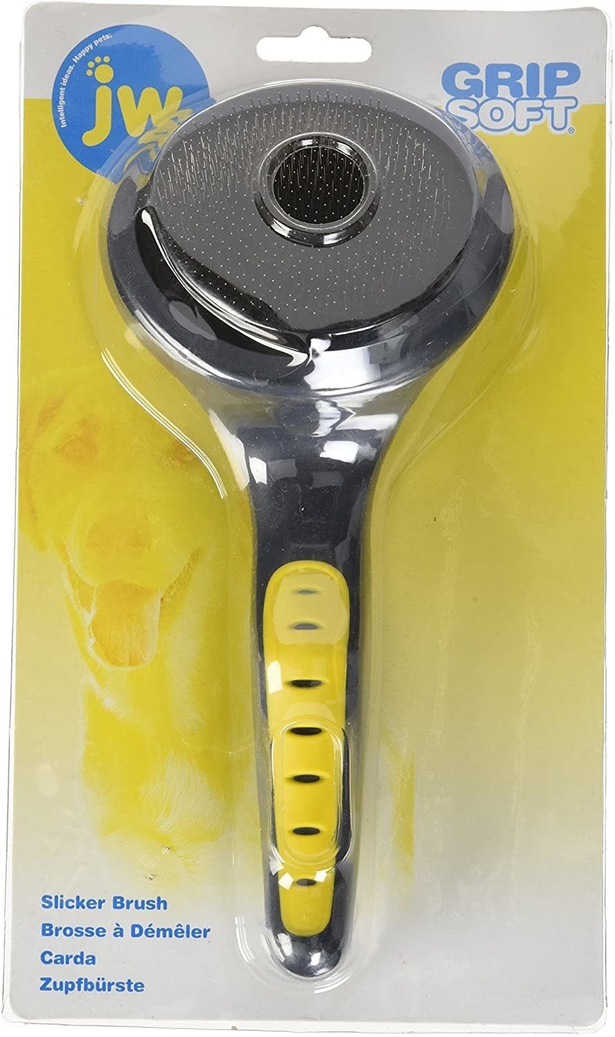 JW Pet GripSoft Dog Soft Slicker Brush Medium