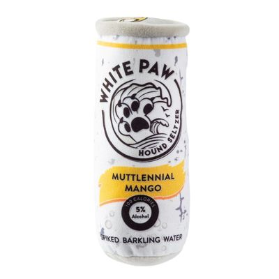 Haute Diggity Dog White Paw-Muttlennial Mango Plush Dog Toy