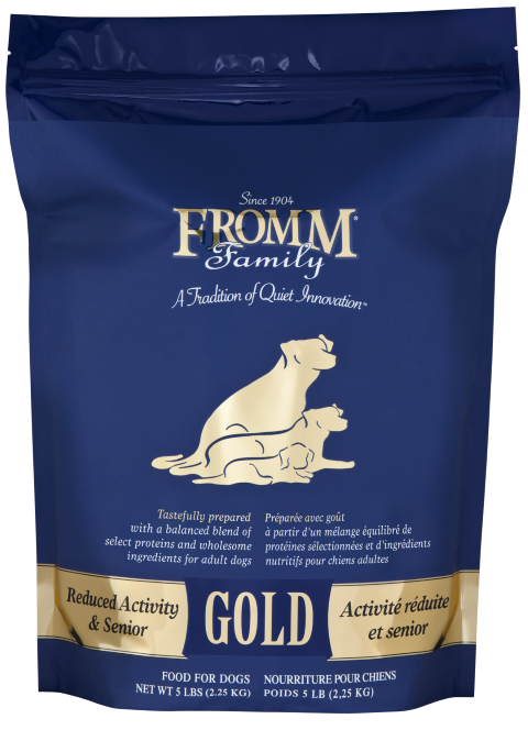 Fromm Gold Grain-Inclusive Reduced Activity &amp; Senior Dry Dog Food , Size: 5-lb