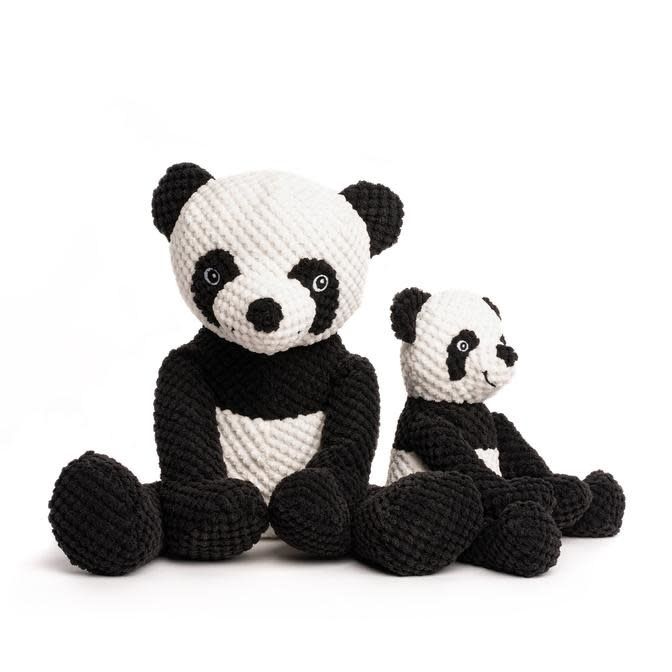 Fabdog Floppy Panda Plush Dog Toy, Size: Small