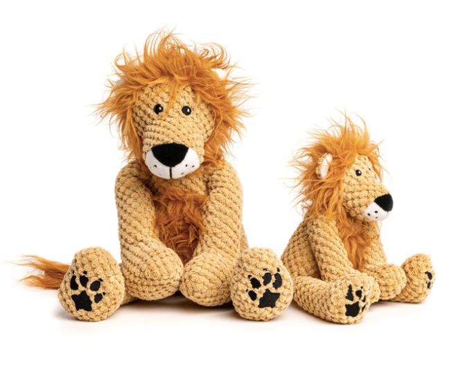 Fabdog Floppy Lion Plush Dog Toy, Size: Small