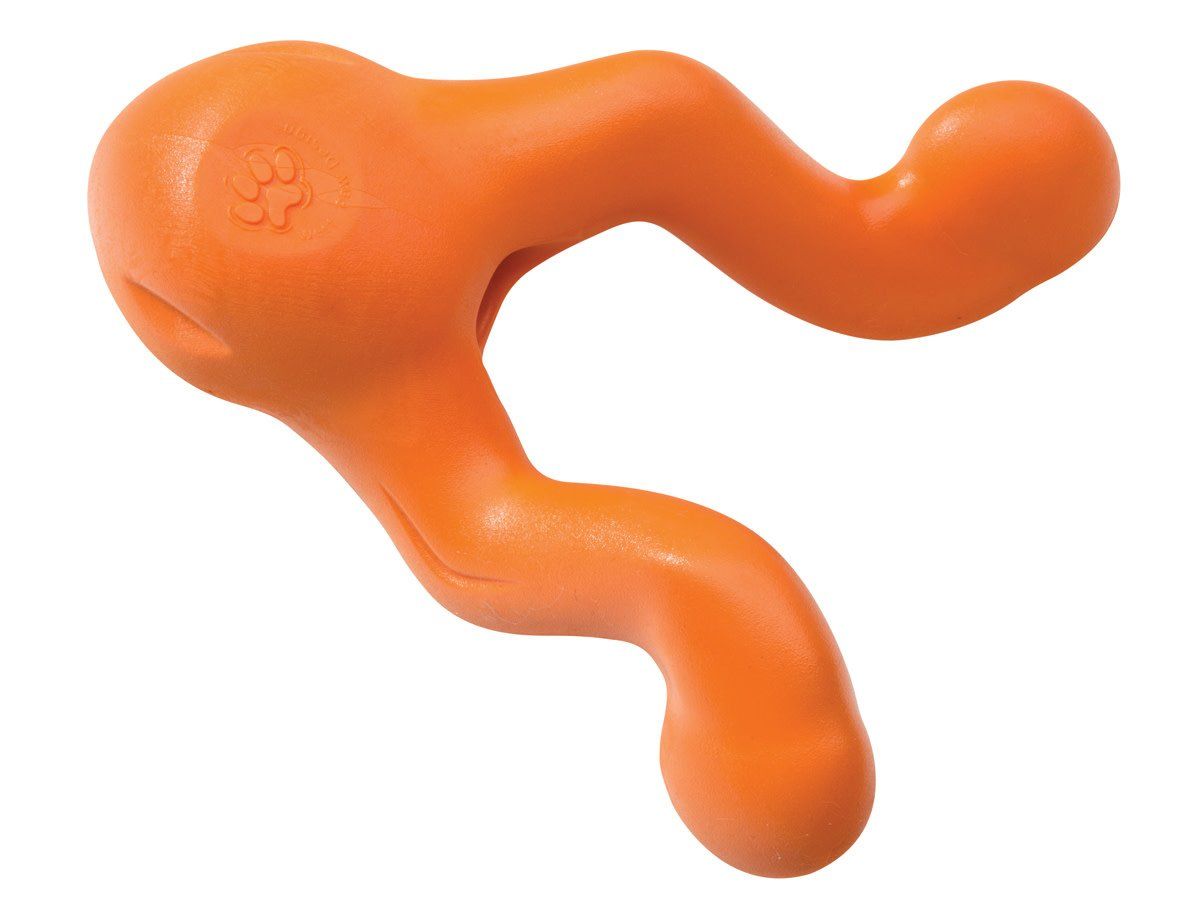West Paw Tizzi Interactive Dog Toy, Color: Tangerine, Size: Small