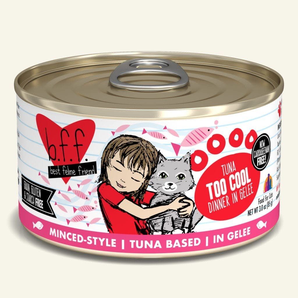 Weruva BFF Tuna Too Cool Canned Wet Cat Food, Size: 3-oz