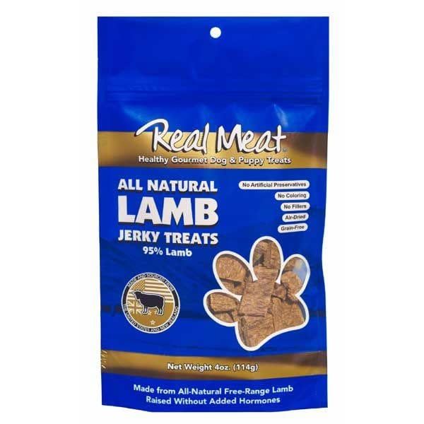 Real Meat Lamb Dog Jerky Treats, Size: 4-oz