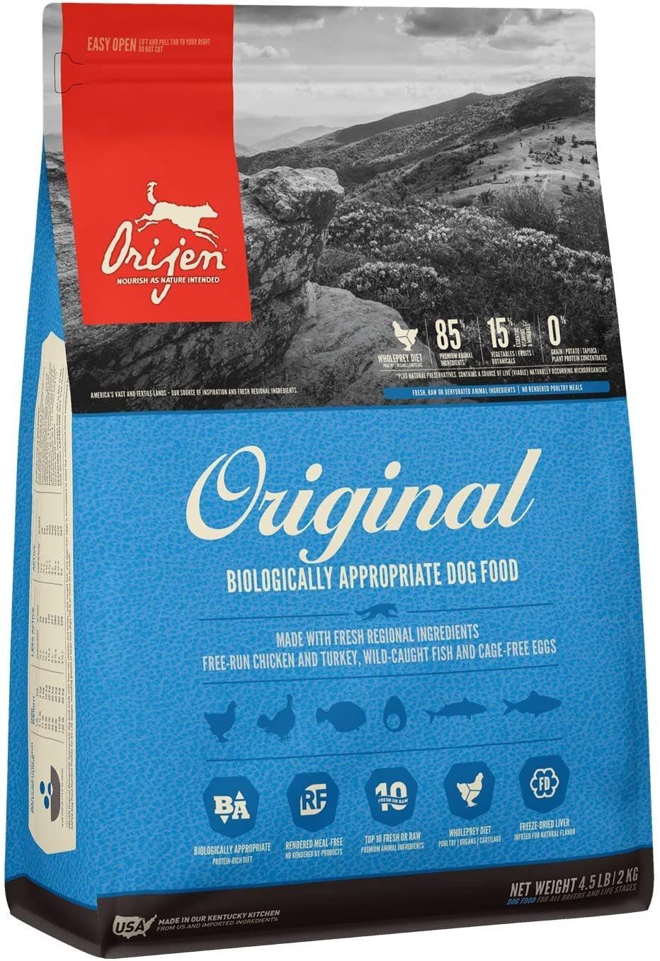 ORIJEN Original Dry Dog Food , Size: 4.5-lb