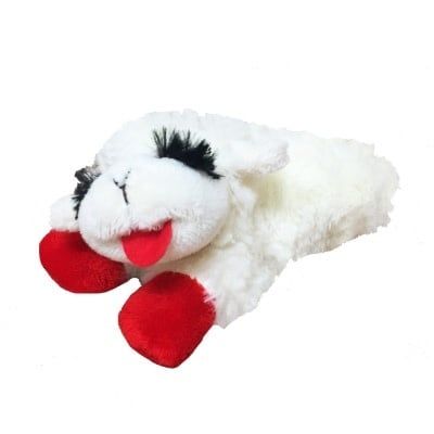 Multipet Lamb Chop Plush Dog Toy, Size: 6"