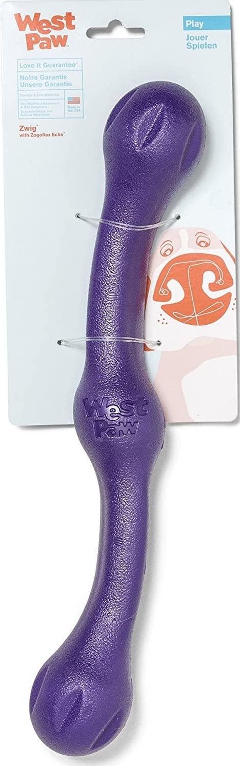 West Paw Zwig Tug Dog Toy, Color: Eggplant