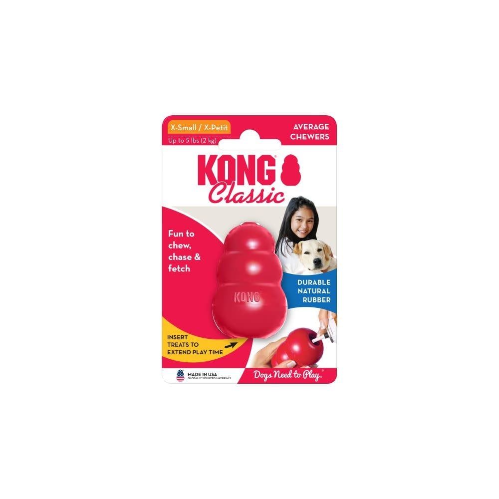 KONG Classic Interactive Dog Chew Toy , Size: X-Small