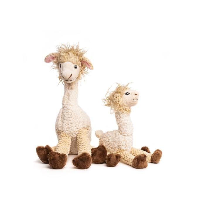 Fabdog Floppy Llama Plush Dog Toy, Size: Small