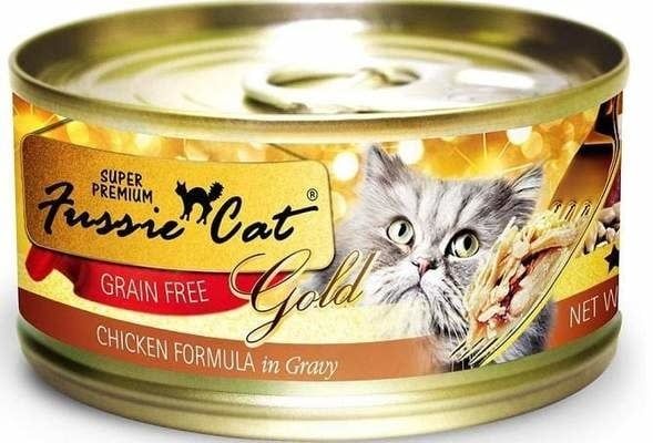Fussie Cat Super Premium Grain-Free Chicken Formula in Gravy Canned Wet Cat Food, Size: 2.82-oz
