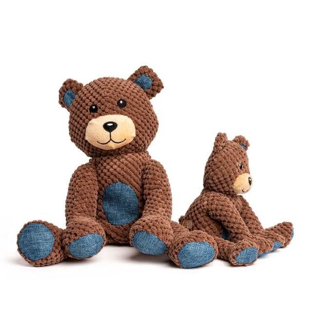 Fabdog Floppy Teddy Bear Plush Dog Toy, Size: Small