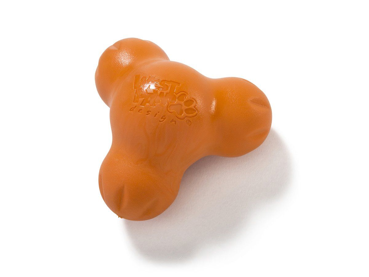 West Paw Tux Treat Dog Toy, Color: Tangerine, Size: Small