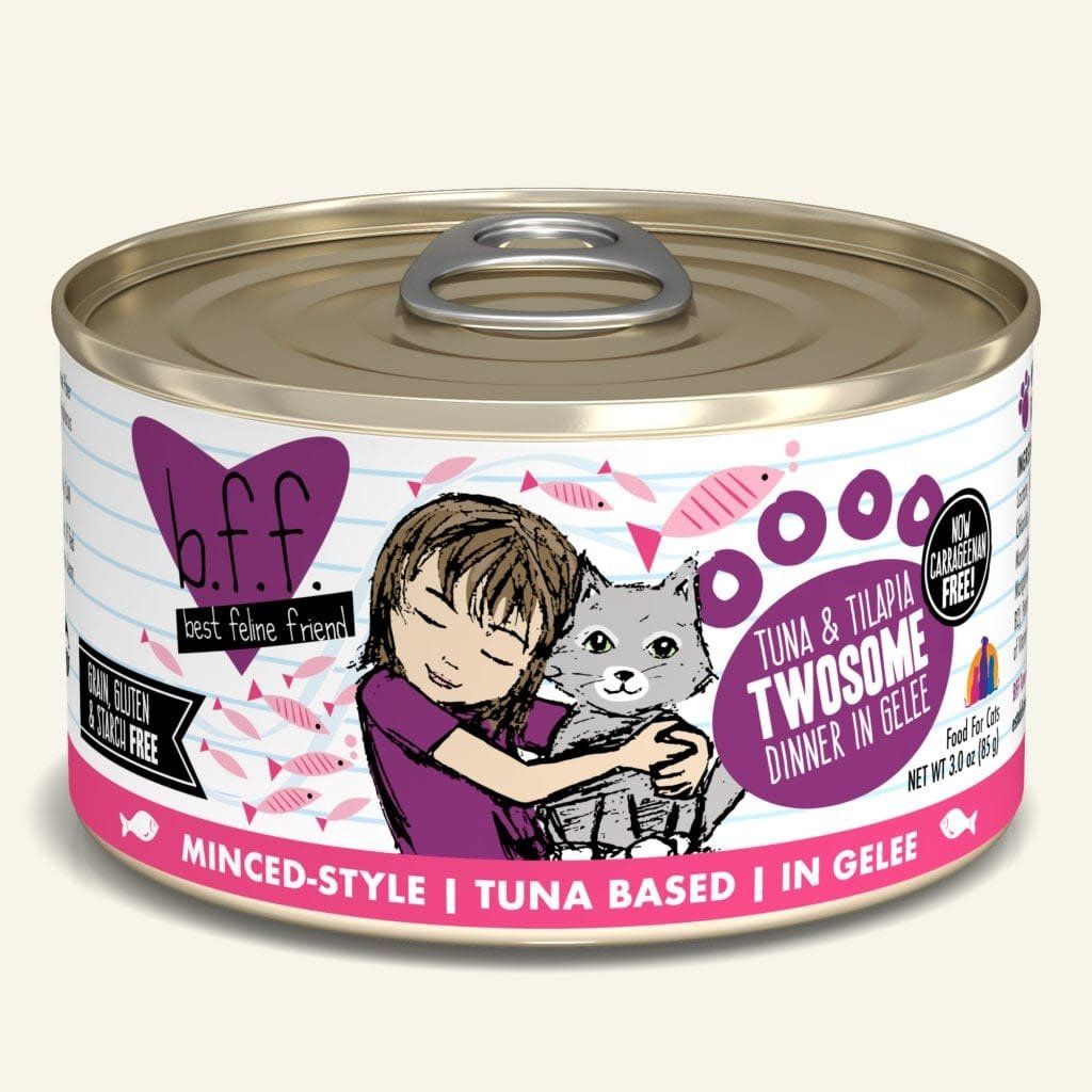 Weruva BFF Tuna &amp; Tilapia Twosome Canned Wet Cat Food, Size: 3-oz