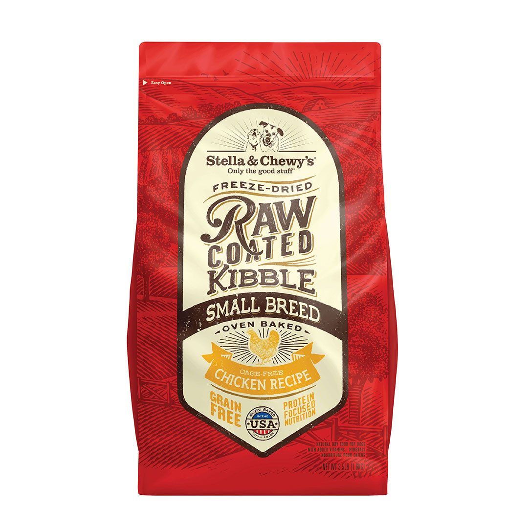 Stella &amp; Chewy&#39;s Raw Coated Kibble Small Breed Cage-Free Chicken Recipe Dry Dog Food, Size: 3.5-lb