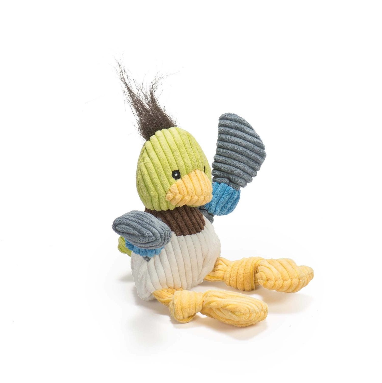 HuggleHounds Duck Knottie Plush Dog Toy, Size: Small