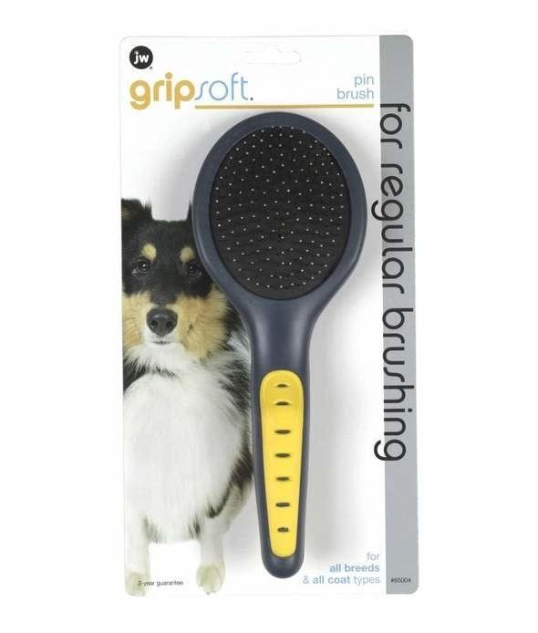 JW Pet GripSoft Dog Pin Brush, Size: Small
