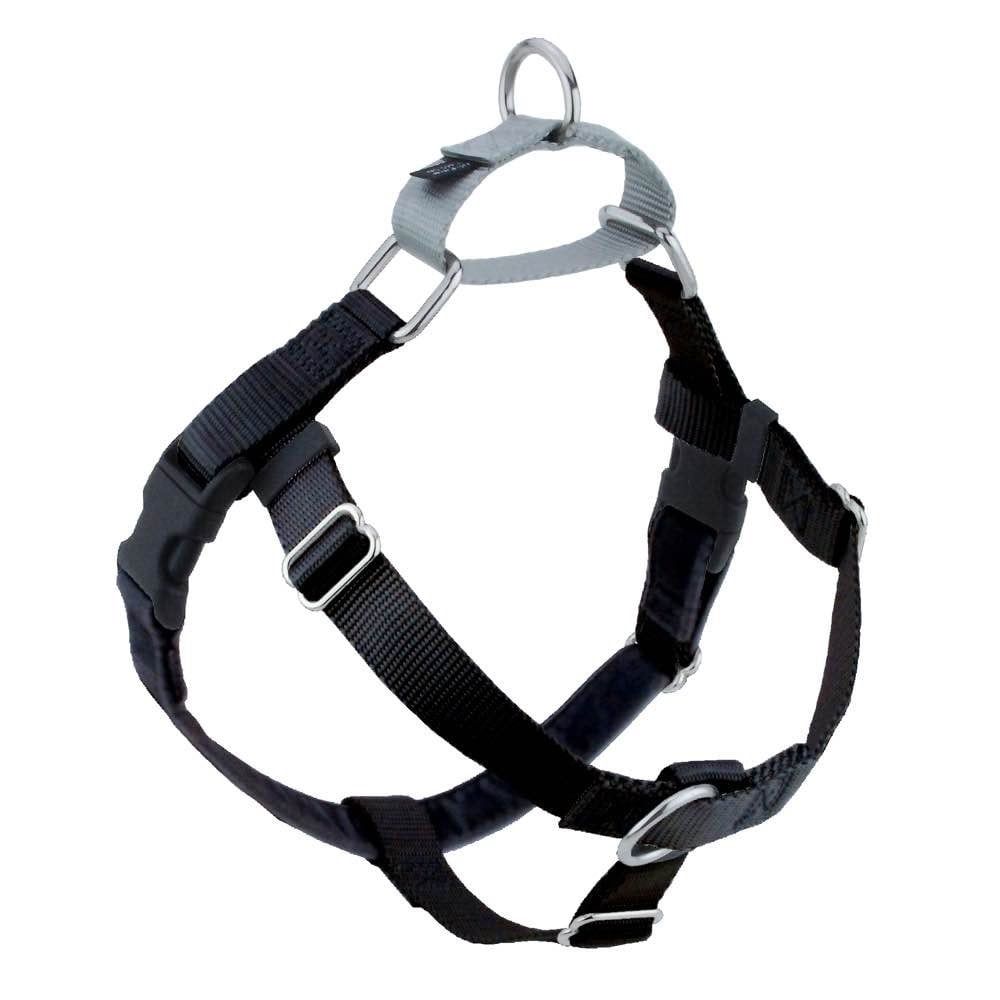 2 Hounds Design Freedom No-Pull Dog Harness , Color: Black, Width: 5/8&quot;, Size: X-Small
