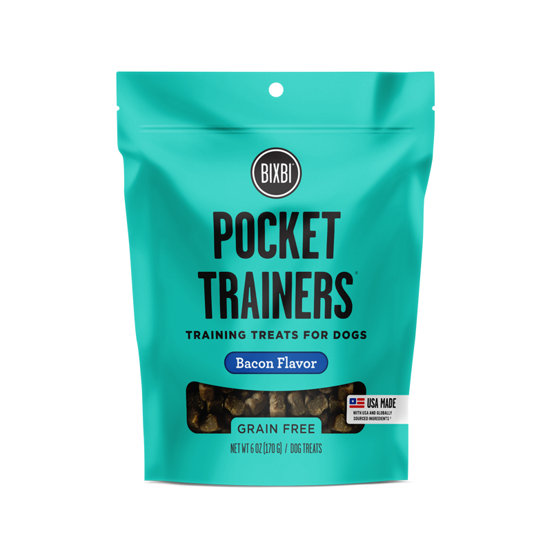 Bixbi Pocket Trainers Bacon Flavor Dog Training Treats 6-oz