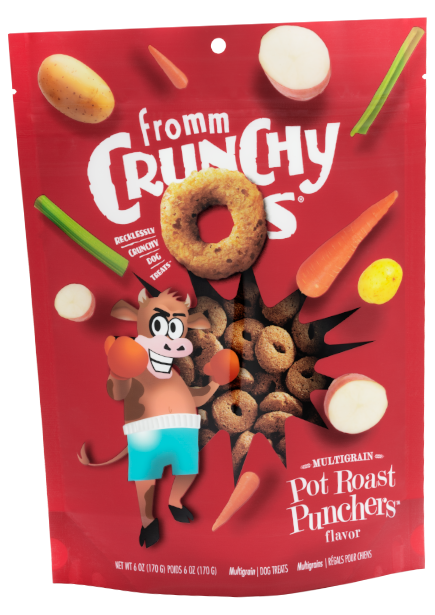 Fromm Crunchy O's Pot Roast Punchers Dog Treats 6-oz