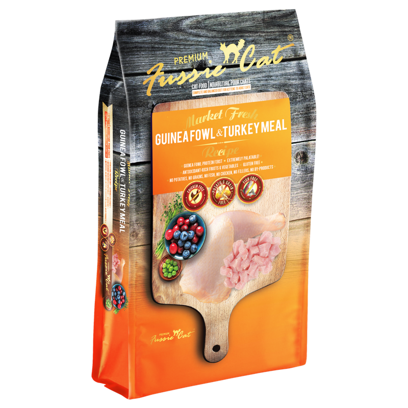 Fussie Cat Market Fresh Grain-Free Guinea Fowl &amp; Turkey Meal Recipe Dry Cat Food 2-lb