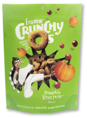 Fromm Crunchy O's Pumpkin Kran Pow Dog Treats 6-oz Fromm Crunchy O's Pumpkin Kran Pow Dog Treats 6-oz