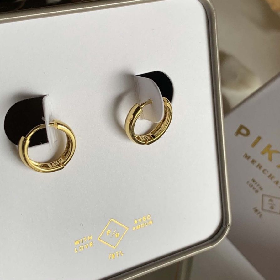Pika &amp; Bear - “Coco” 12mm Hoop Earrings / Gold